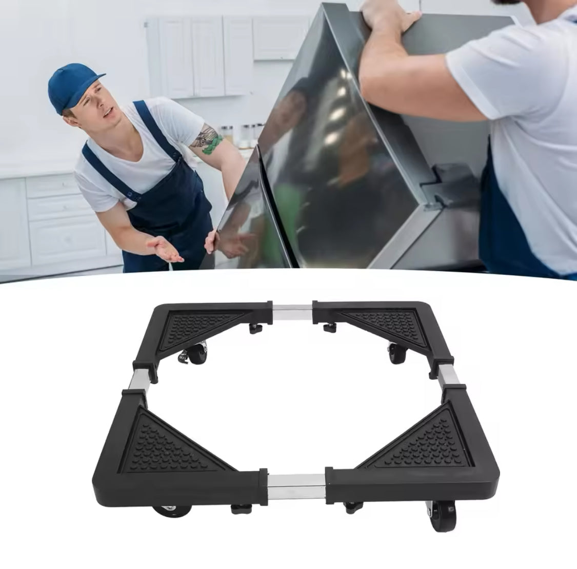 Multifunctional Movable Floor Trolley Stand, Washing Machine Fridge Stand, Adjustable Base Rack Stand With Universal Wheels Multifunctional Movable Floor Trolley Stand, Washing Machine Fridge Stand, Adjustable Base Rack Stand With Universal Wheels